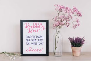 Bubbly Bar Sign Wedding Cut File Review for Real Projects