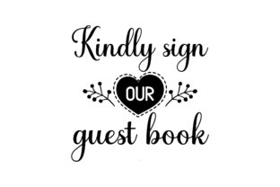 Kindly Sign Our Guest Book - Heart Design Review
