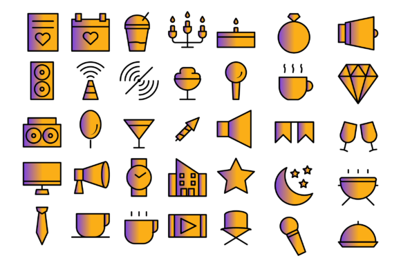 Party Embroidery Design Review: A Versatile Icon Set for Creative Projects