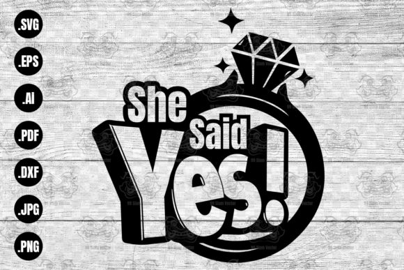 She Said Yes SVG: A Romantic Design for Real Embroidery Projects