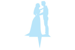 Silhouette Wedding Cake Topper Embroidery Design Review