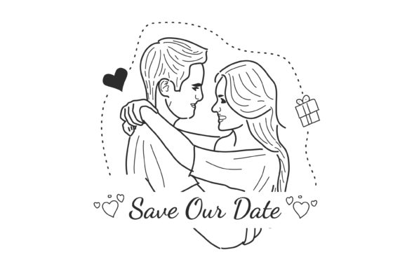 Sweet Moment Illustration Wedding Couple: A Designer's Perspective